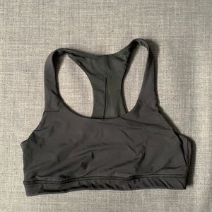 Black medium support lululemon sports bra